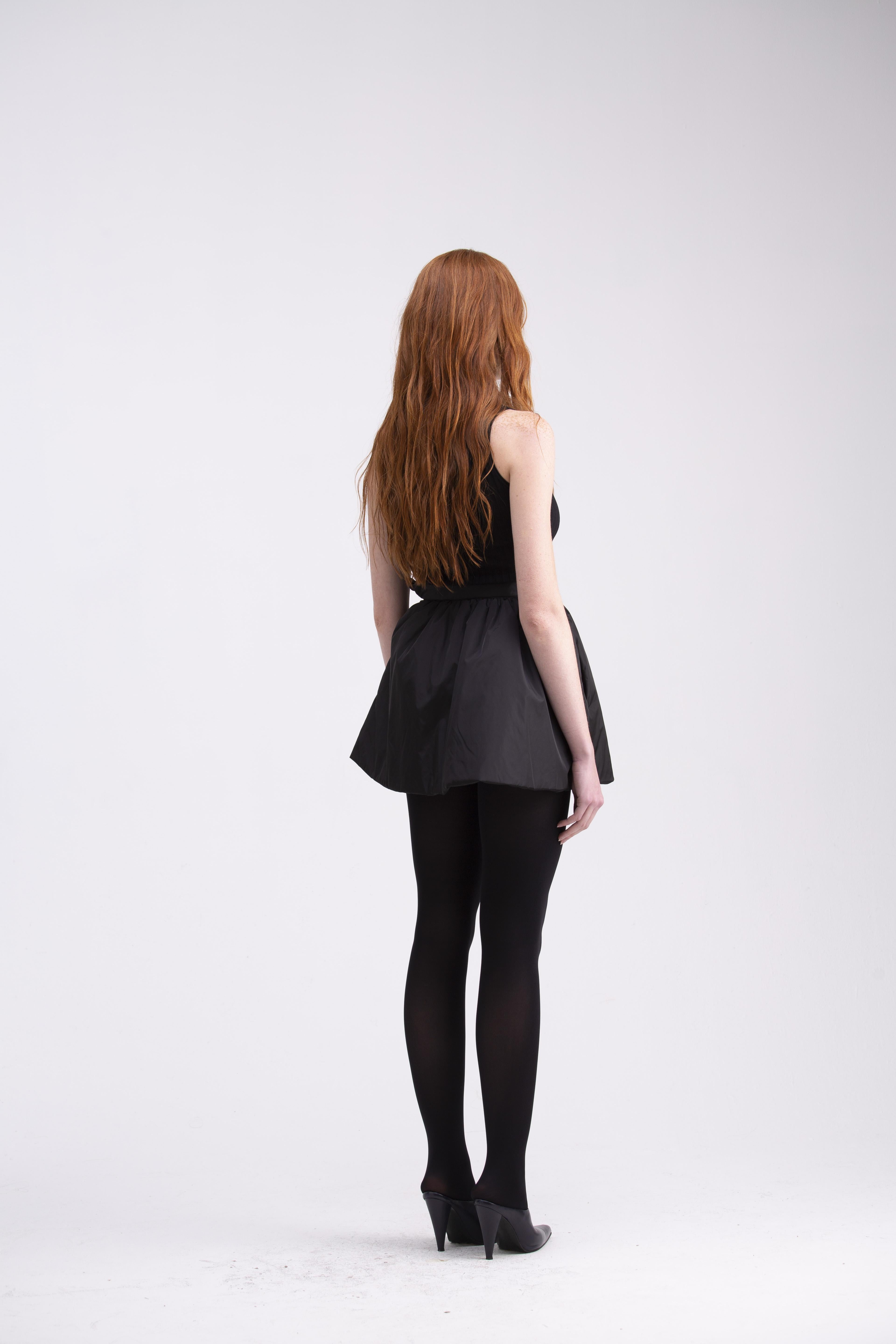 Mini gonna imbottita nera GN04ROA1010999 GENTE