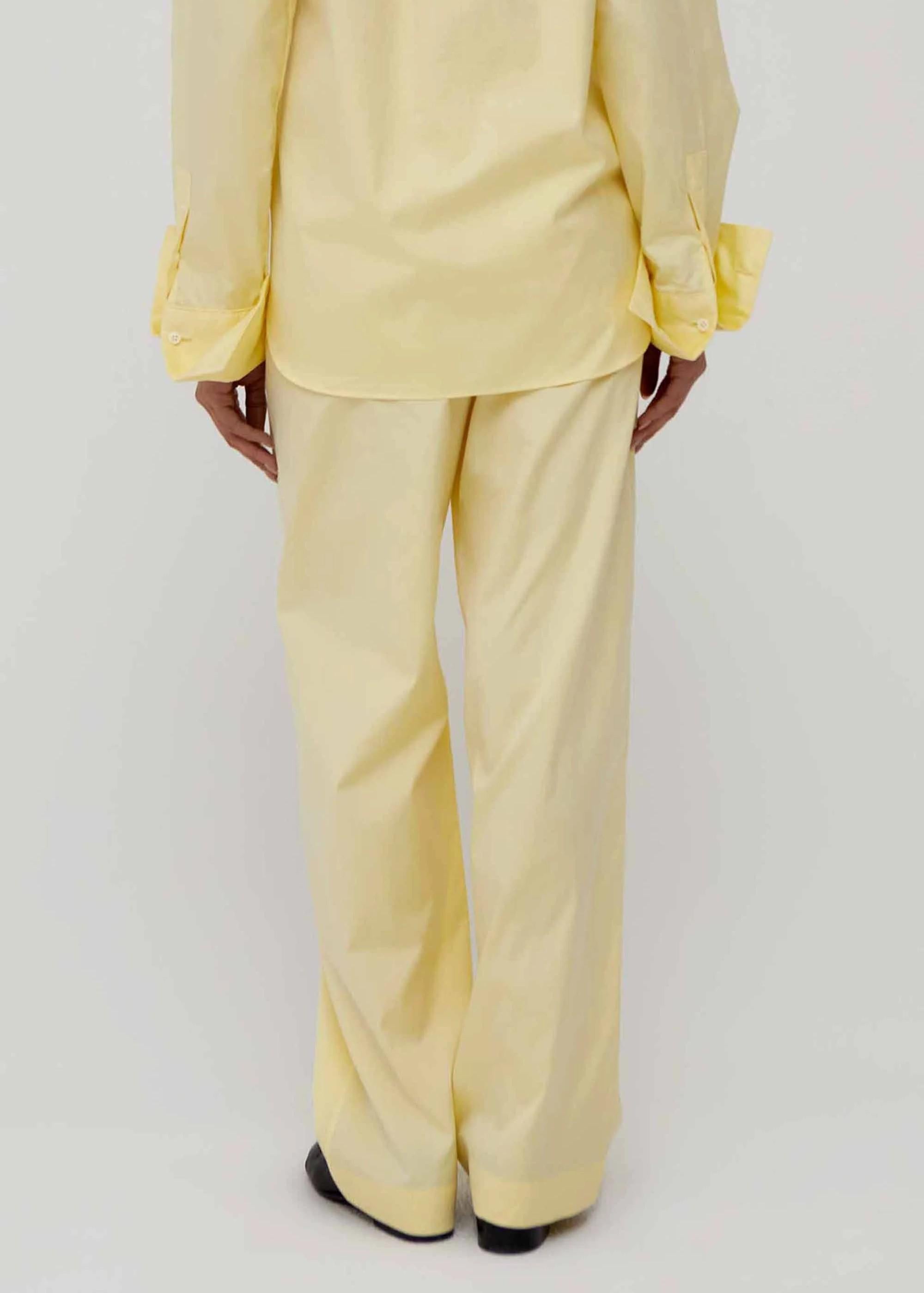 Amiya Pantalone Britannia Giallo in Popeline AM55YELLOW AMIYA