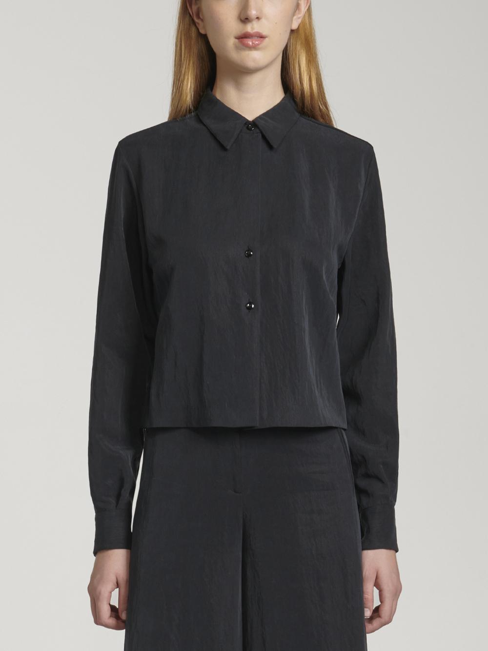 Camicia nera taglio dritto 22SGDSH202NERO GENTE