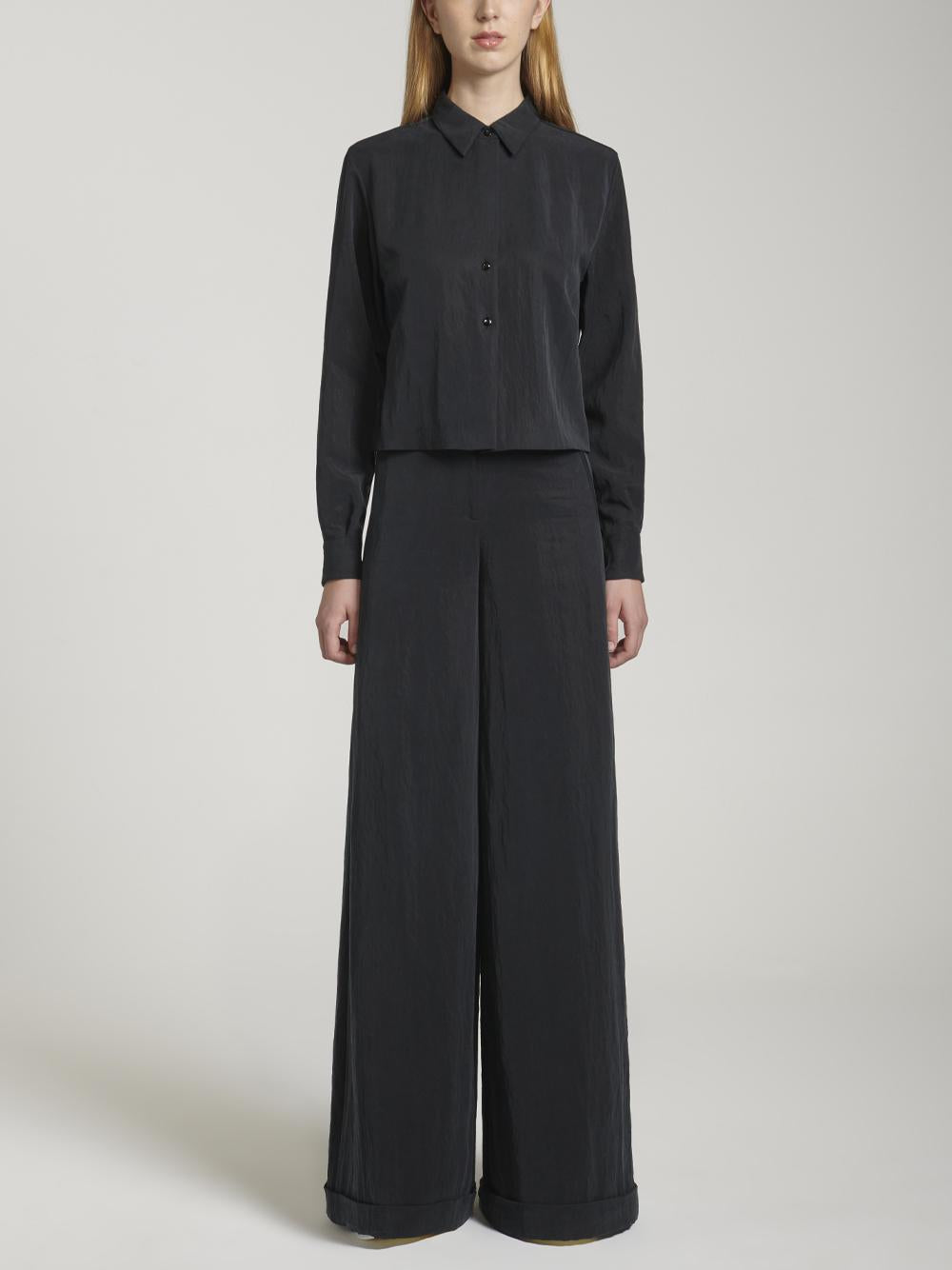 Camicia nera taglio dritto 22SGDSH202NERO GENTE