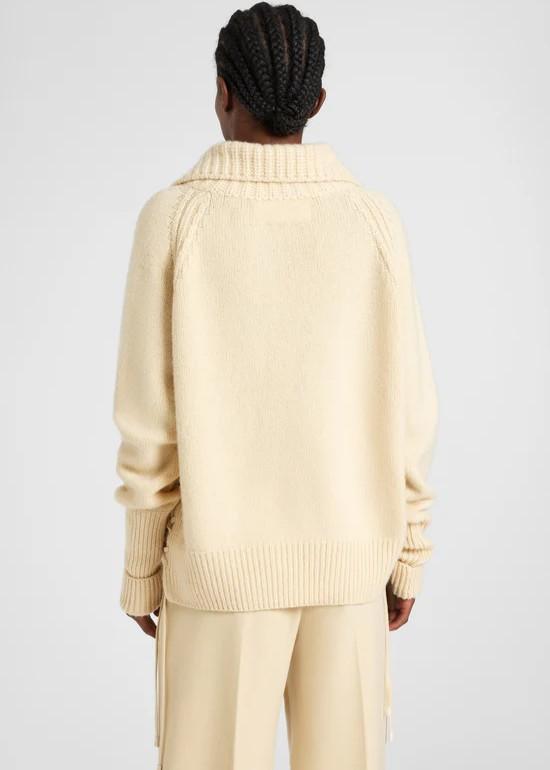 Maglione in puro cashmere con intreccio artigianale D475M716BHZ20704 ERMANNO SCERVINO