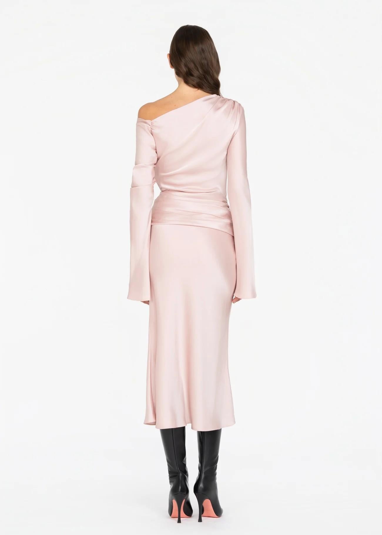 Abito midi monospalla nude 8732R10001 LES FILLES D'EVA