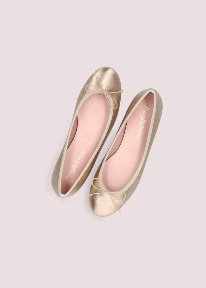 Pretty Ballerinas Ballerine Nicole Oro in Pelle 50322045GOLD PRETTY BALLERINAS