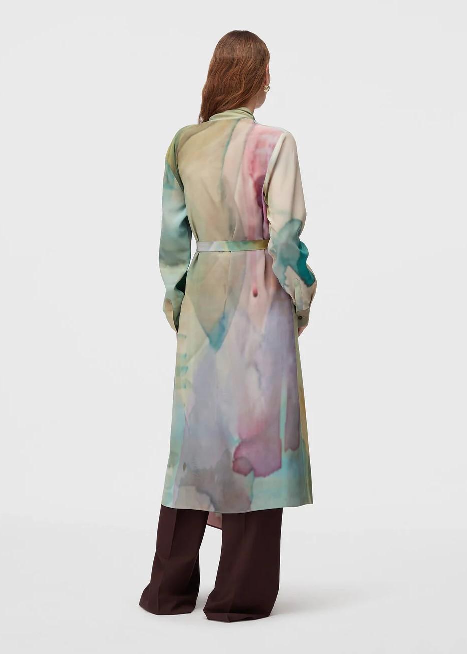 Abito midi multicolore con sciarpa 02WFADR011SP00MLT000 RETORI