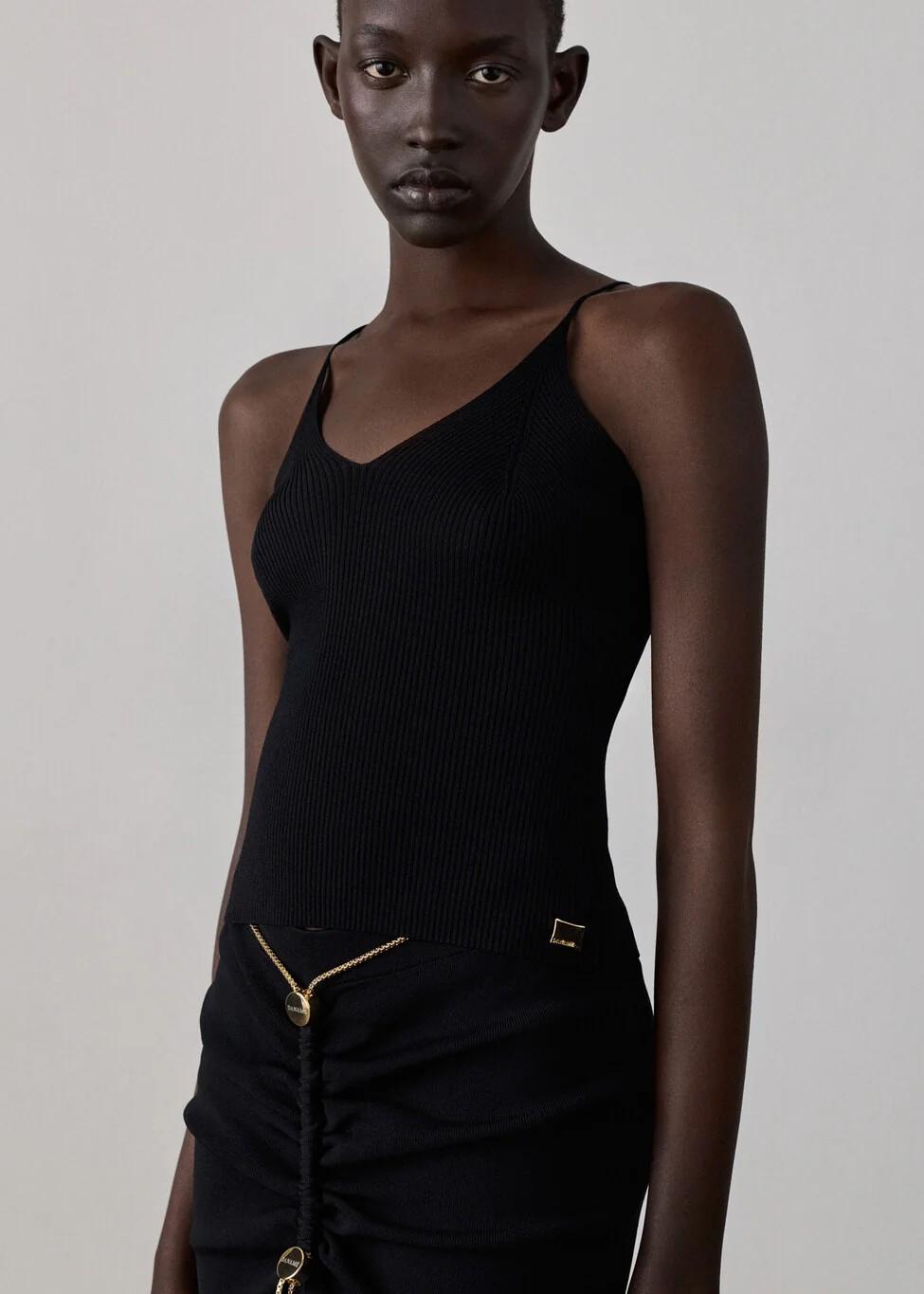 Danamè Top Tessa Nero 426SS4810KBLACK DANAMÉ