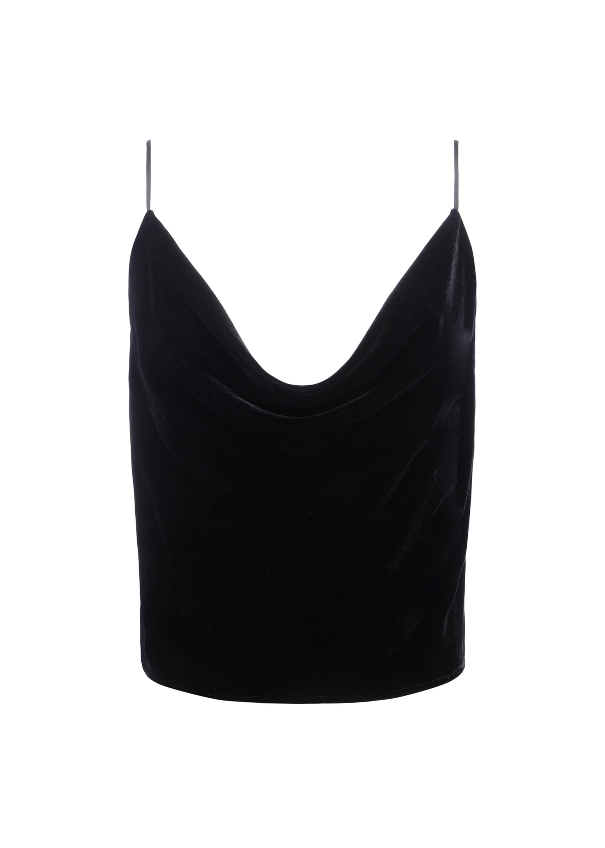 Canottiera in seta nera con spalline sottili 40657SVT3BLAC L'AGENCE