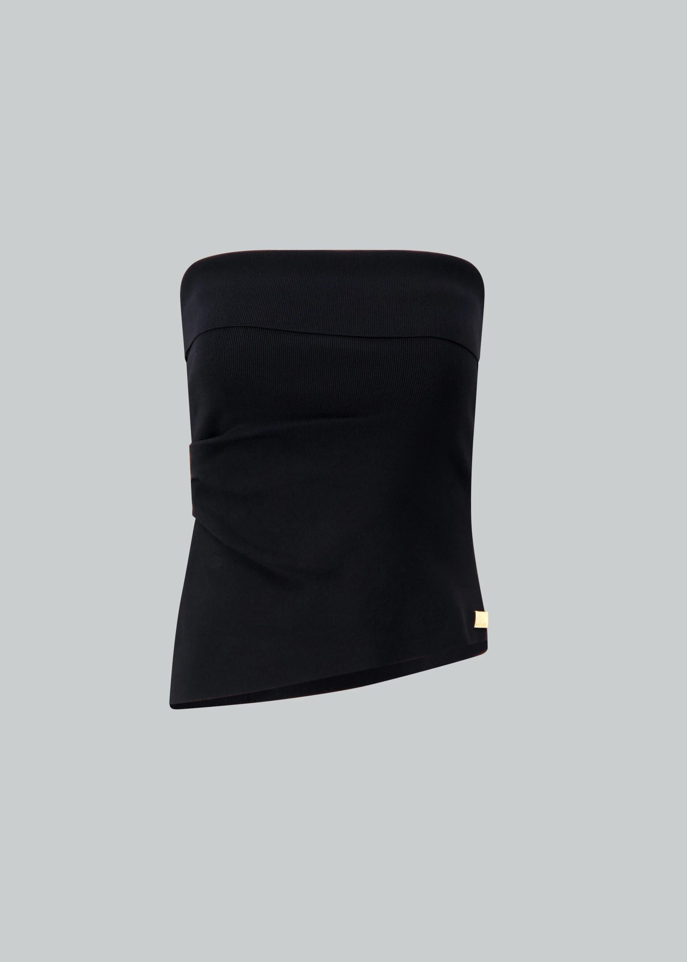 Danamè Top Dione Nero senza spalline 426SS4807KBLACK DANAMÉ