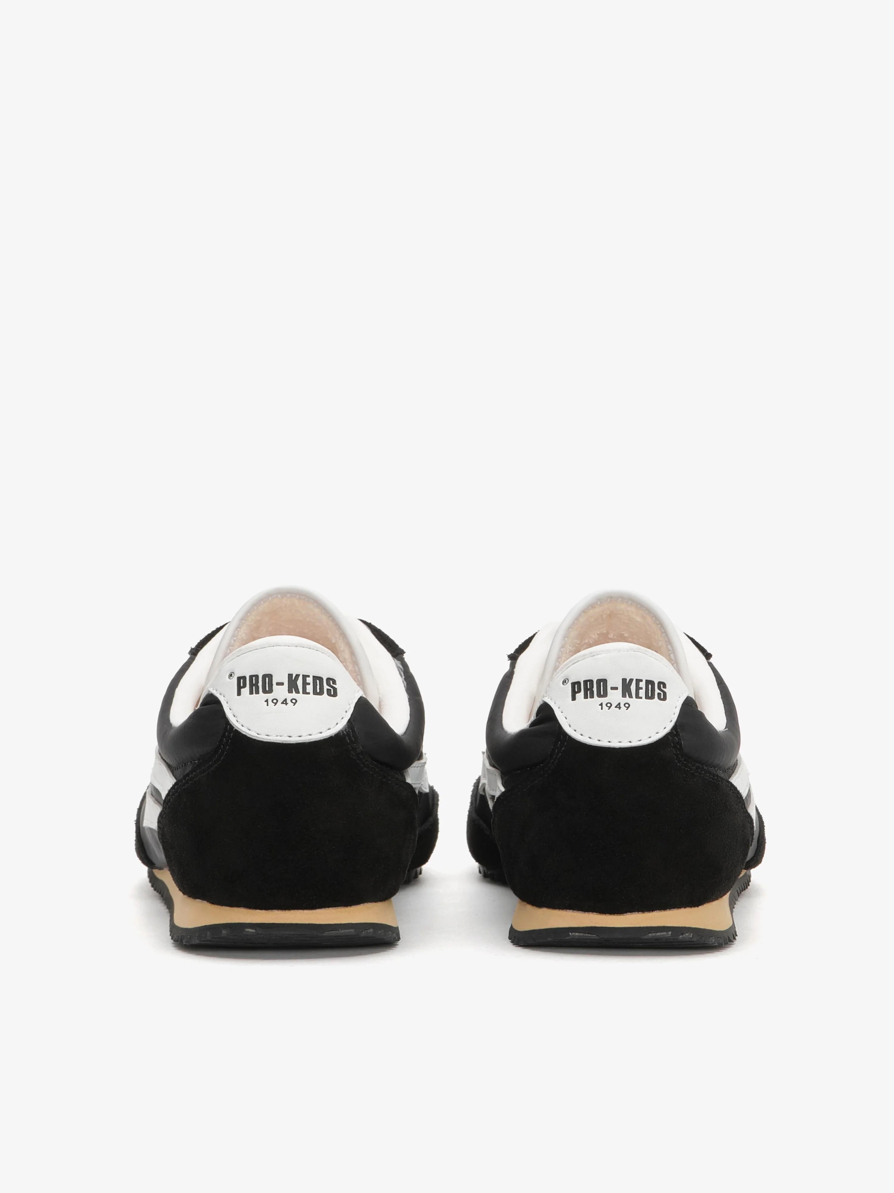 Sneakers Racer 77 in Nylon Nera e Bianca R7226SLWNSBL00001 PRO KEDS