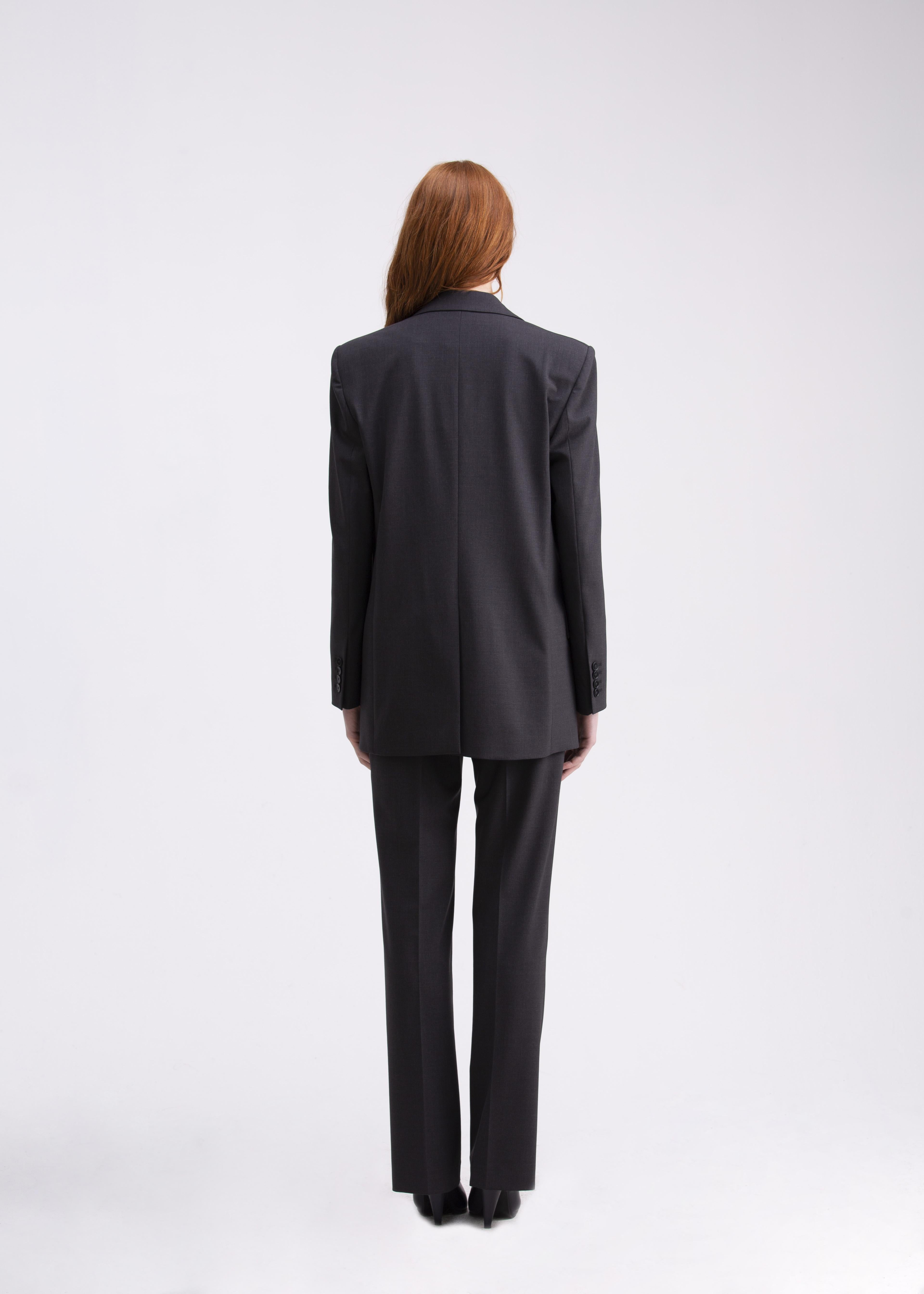 Giacca doppiopetto grigia GC01ROA1031900 GENTE