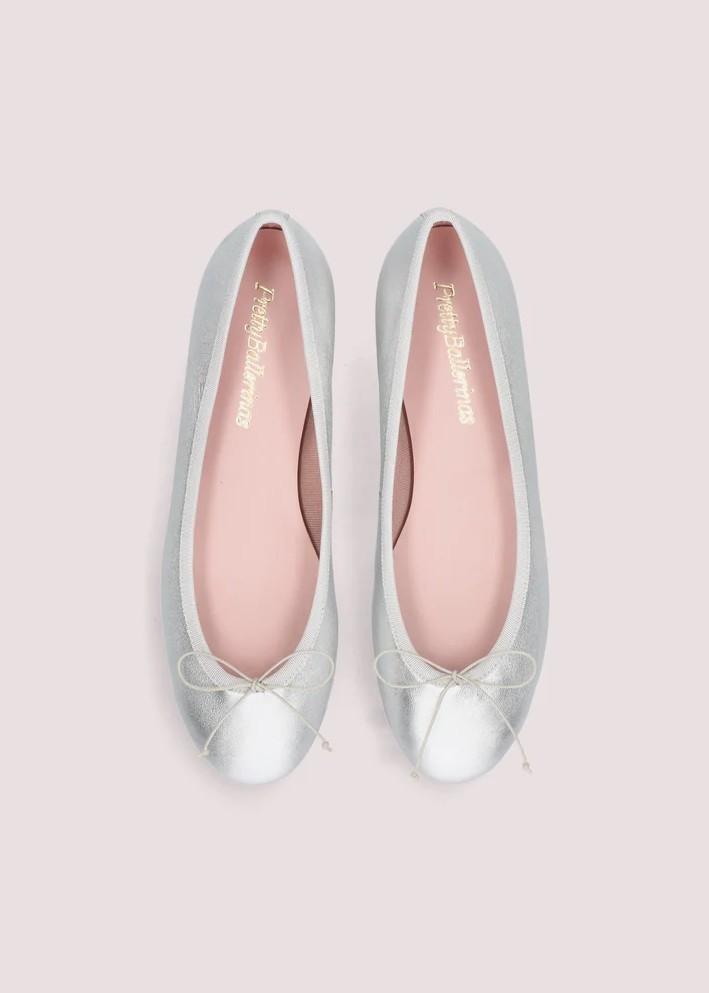 Pretty Ballerinas Ballerine Nicole Argento in Pelle 50322044SILVER PRETTY BALLERINAS