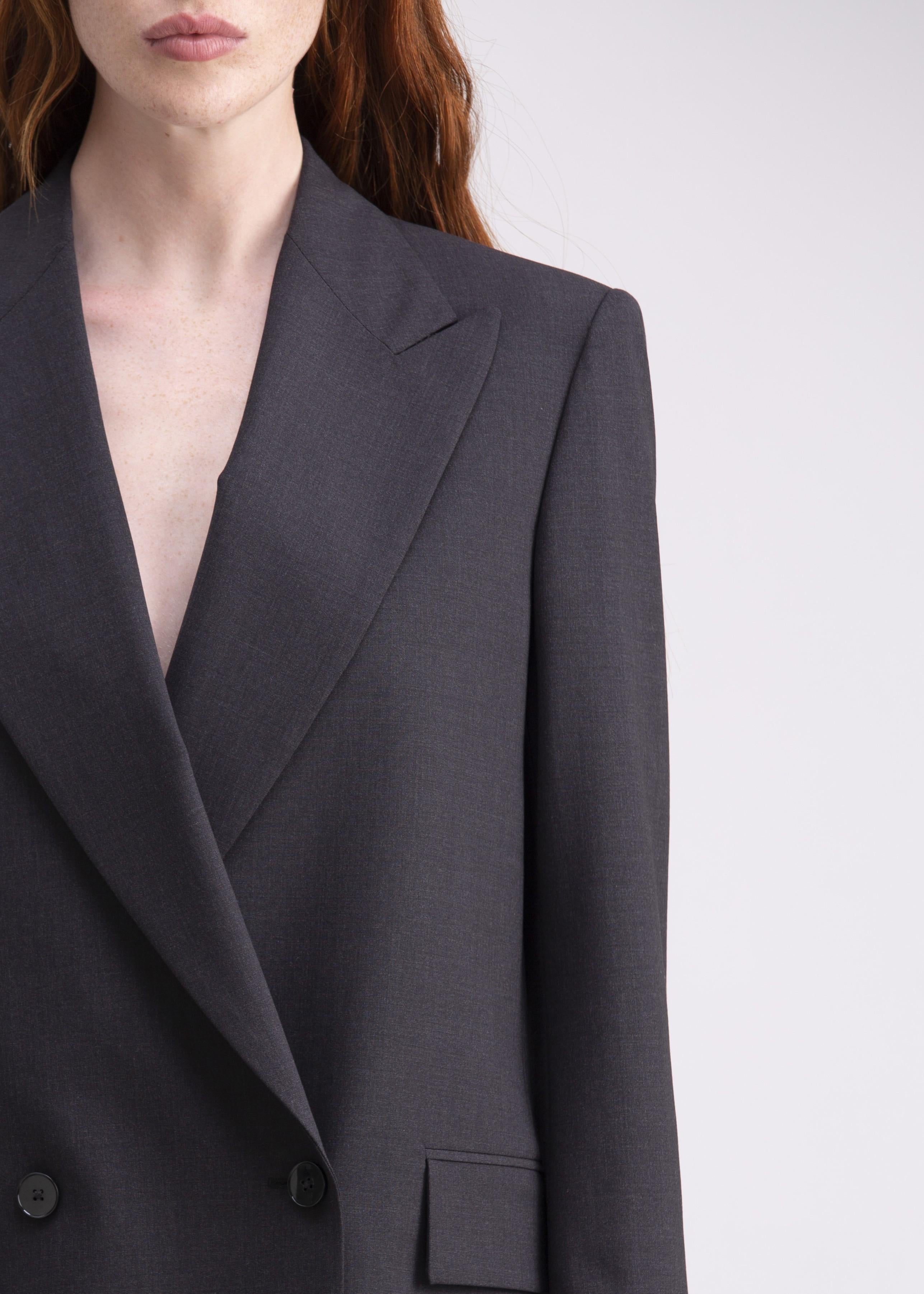 Giacca doppiopetto grigia GC01ROA1031900 GENTE