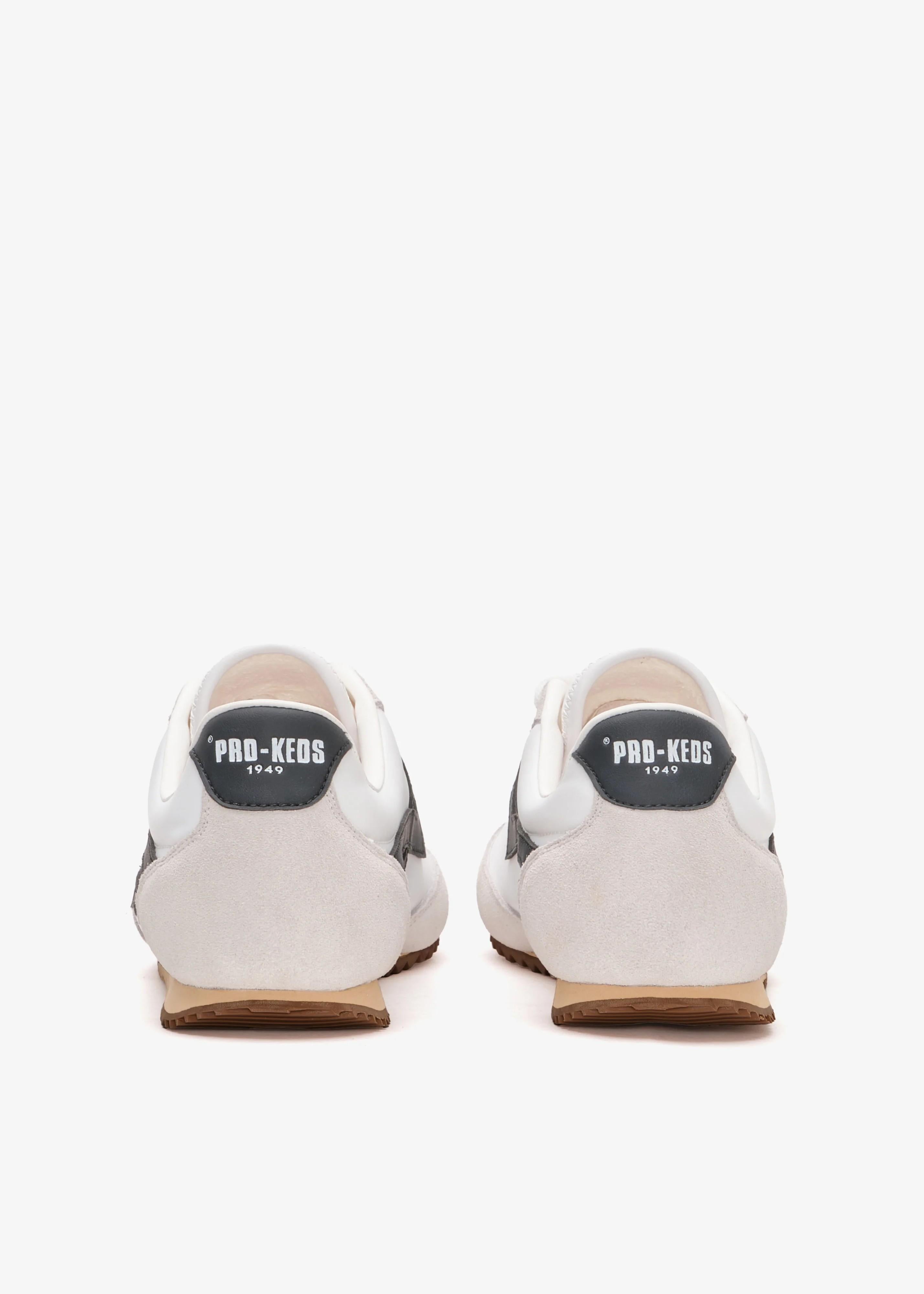 Sneakers Racer 77 in Nylon Bianca e Verde R7226SLWNSWH00004 PRO KEDS