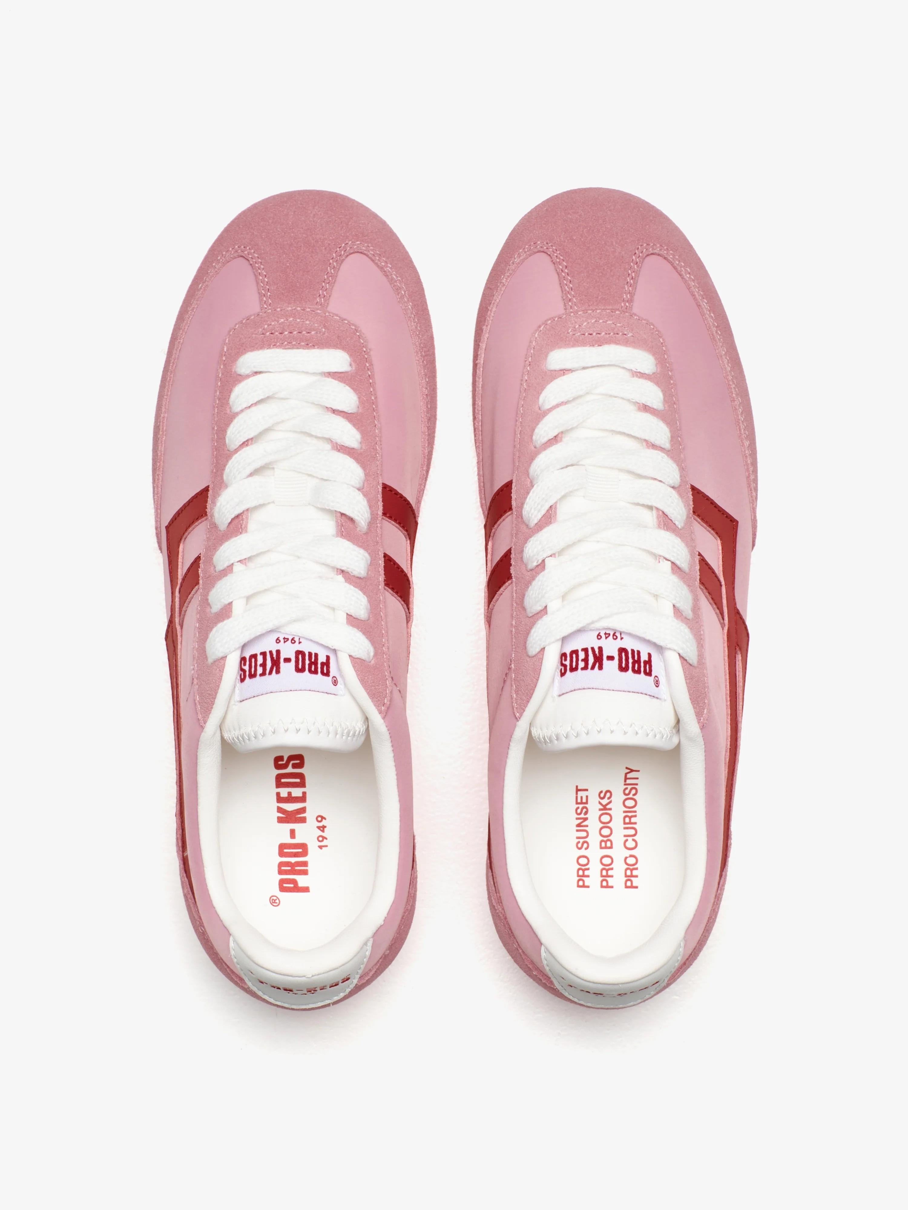 Sneakers Racer 77 in Nylon Rosa e Rossa R7226SLWNSPI00008 PRO KEDS