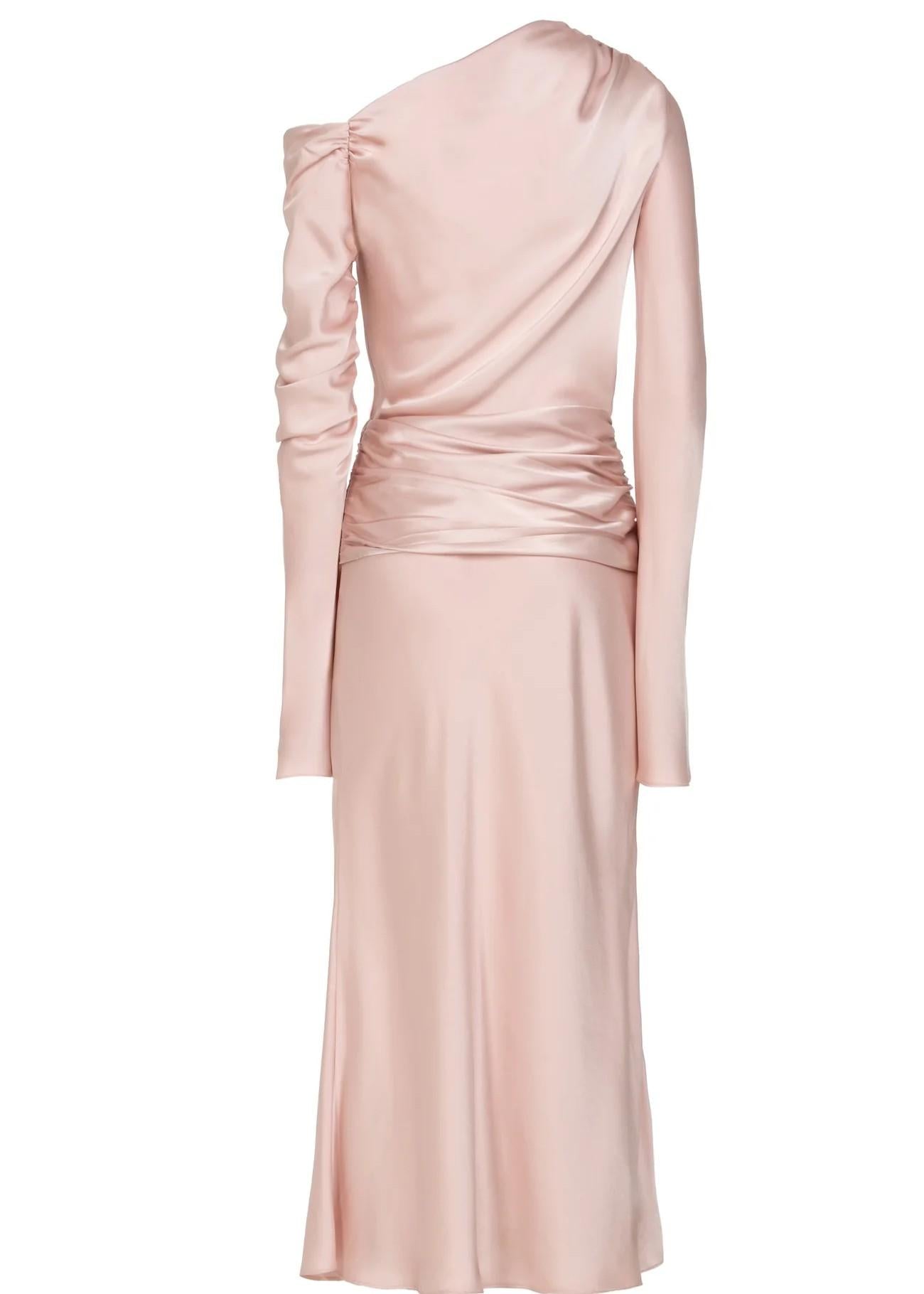 Abito midi monospalla nude 8732R10001 LES FILLES D'EVA