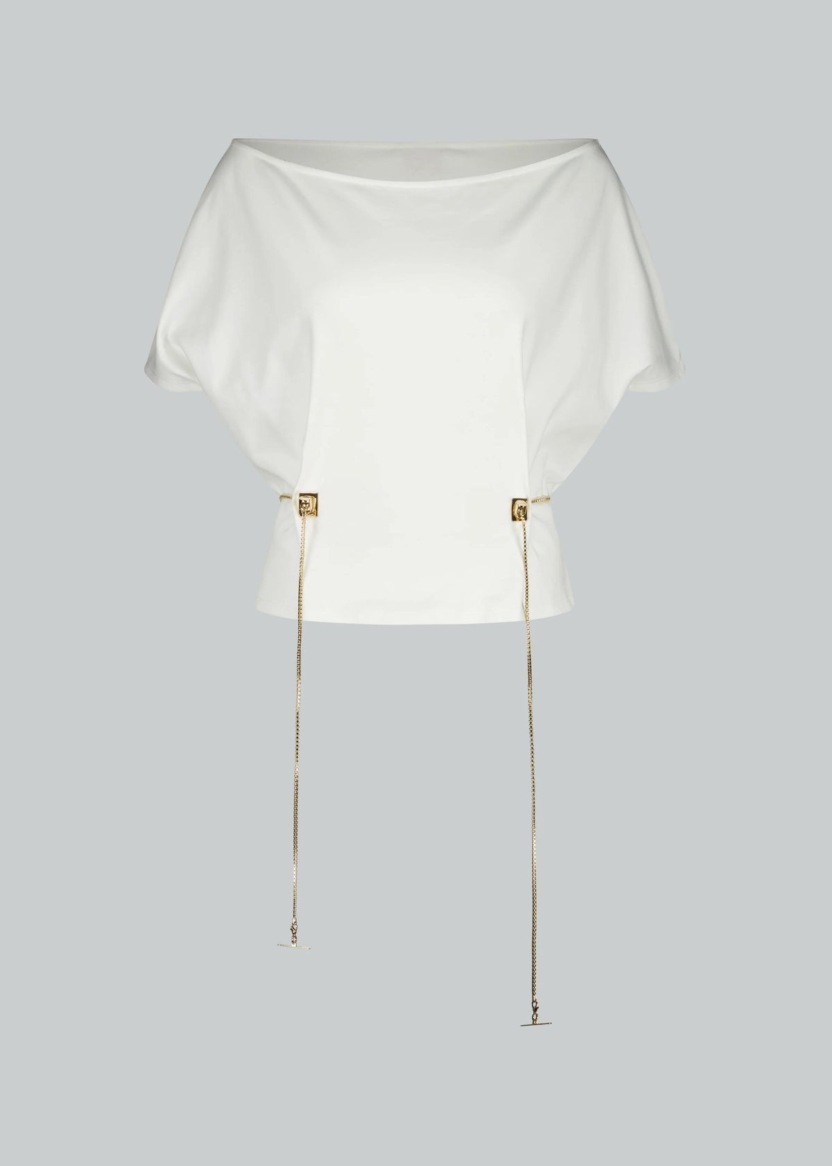 Danamè T-Shirt Wendy Bianca con dettaglio oro 726SS7813JWHITE DANAMÉ