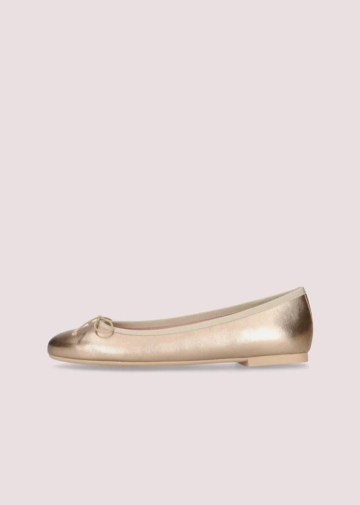 Pretty Ballerinas Ballerine Nicole Oro in Pelle 50322045GOLD PRETTY BALLERINAS
