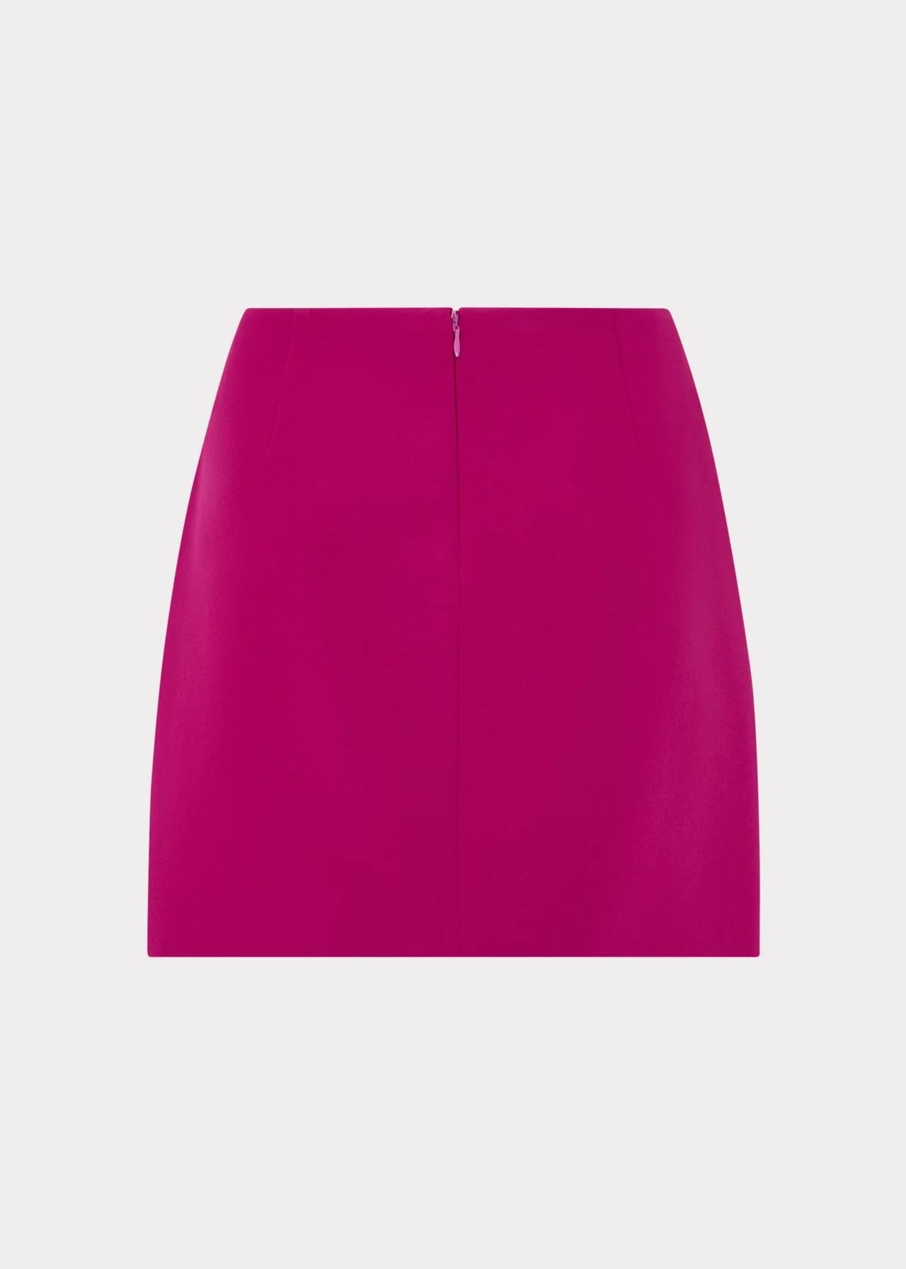 Minigonna ciliegia in tessuto Cady 01QS75PLUM MILLY NY