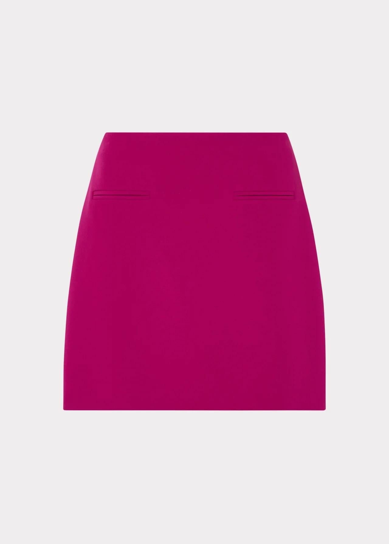 Minigonna ciliegia in tessuto Cady 01QS75PLUM MILLY NY