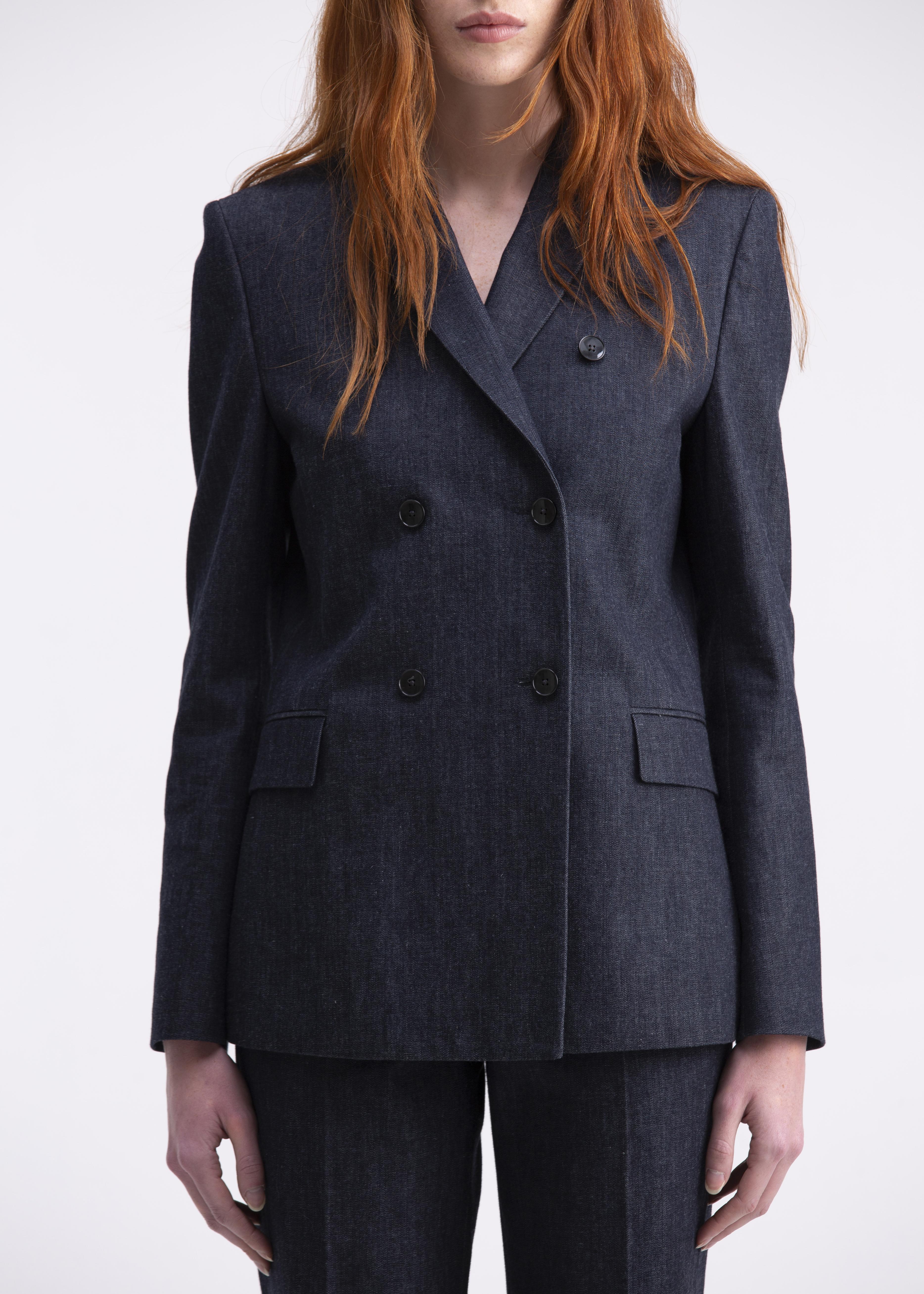 Giacca doppiopetto 6 bottoni denim GC03-22ROA1022T2820 GENTE