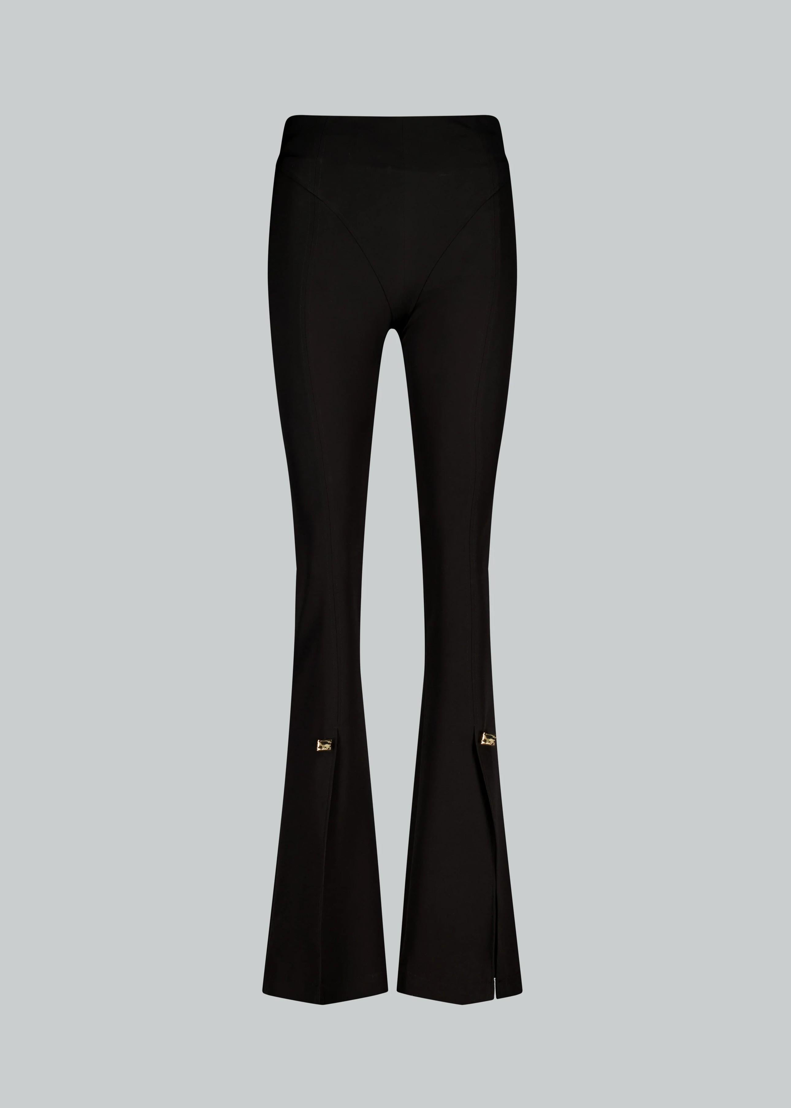 Danamè Pantaloni Sartoriali A zampa Farah Neri 326SS3810CBLACK DANAMÉ