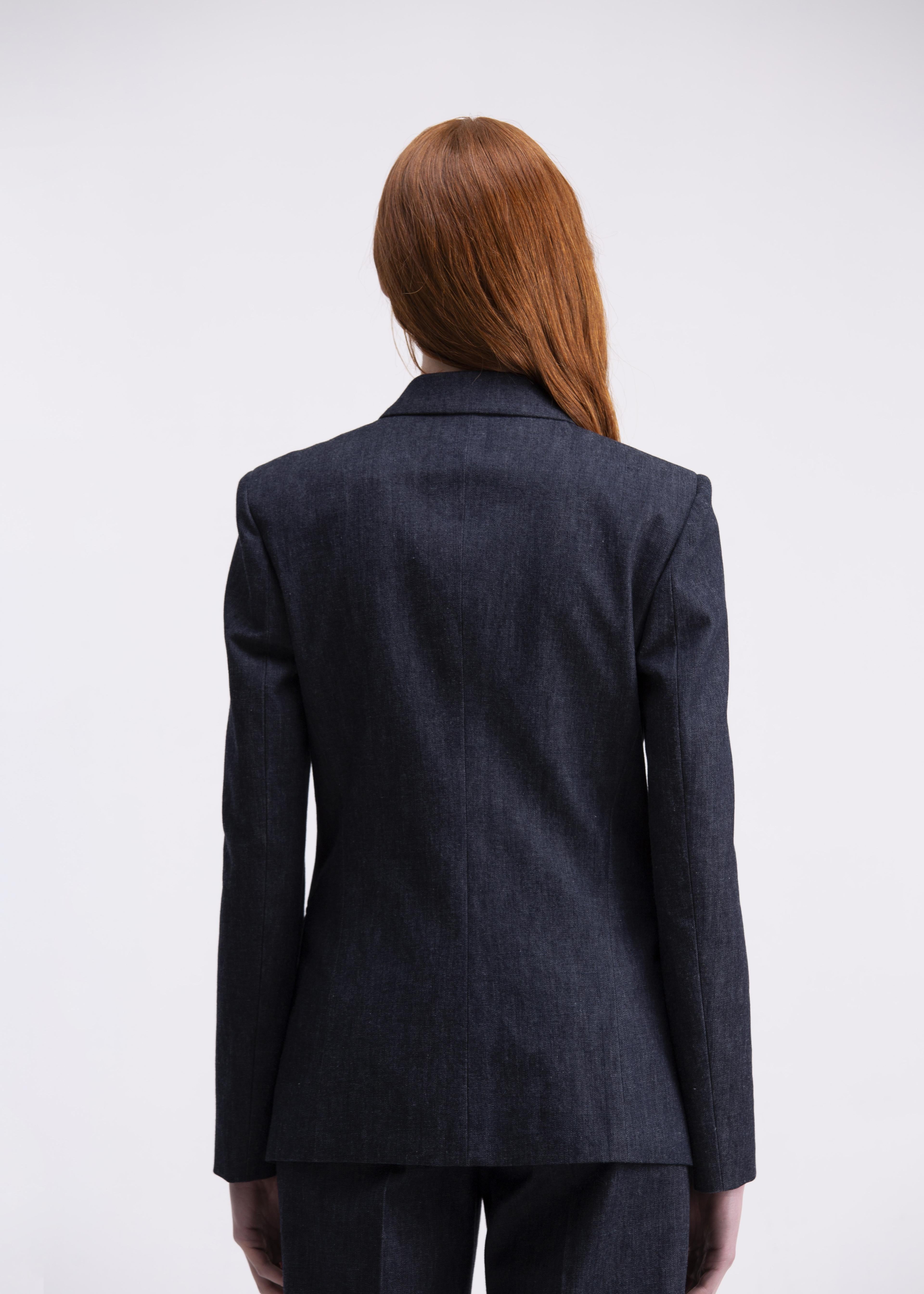 Giacca doppiopetto 6 bottoni denim GC03-22ROA1022T2820 GENTE