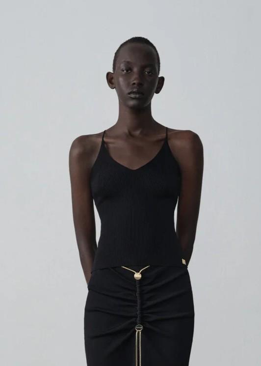 Danamè Top Tessa Nero 426SS4810KBLACK DANAMÉ