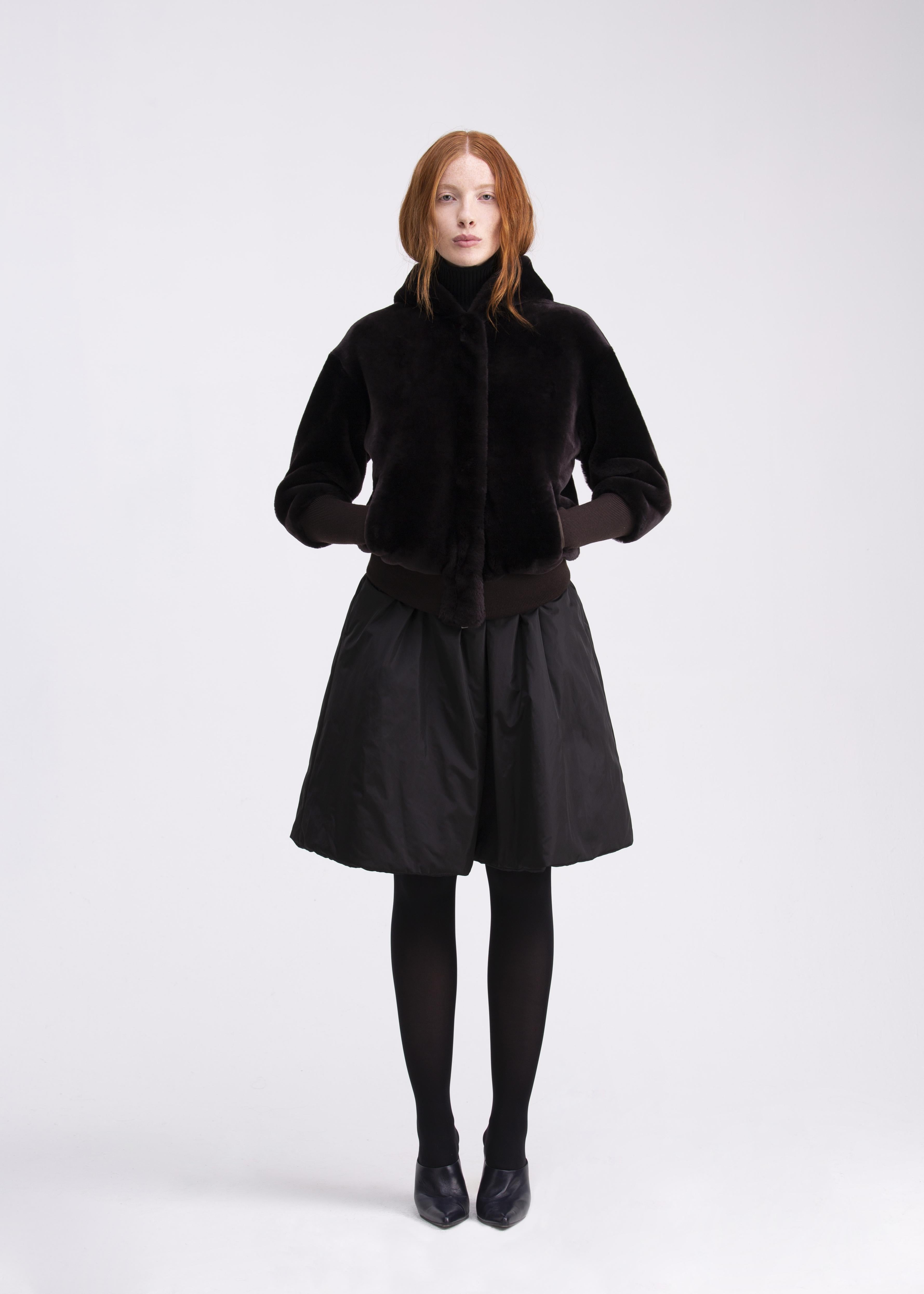 Felpa in Castor Merino olor testa di moro con cappuccio e tasche FP01TESTA DI MORO GENTE