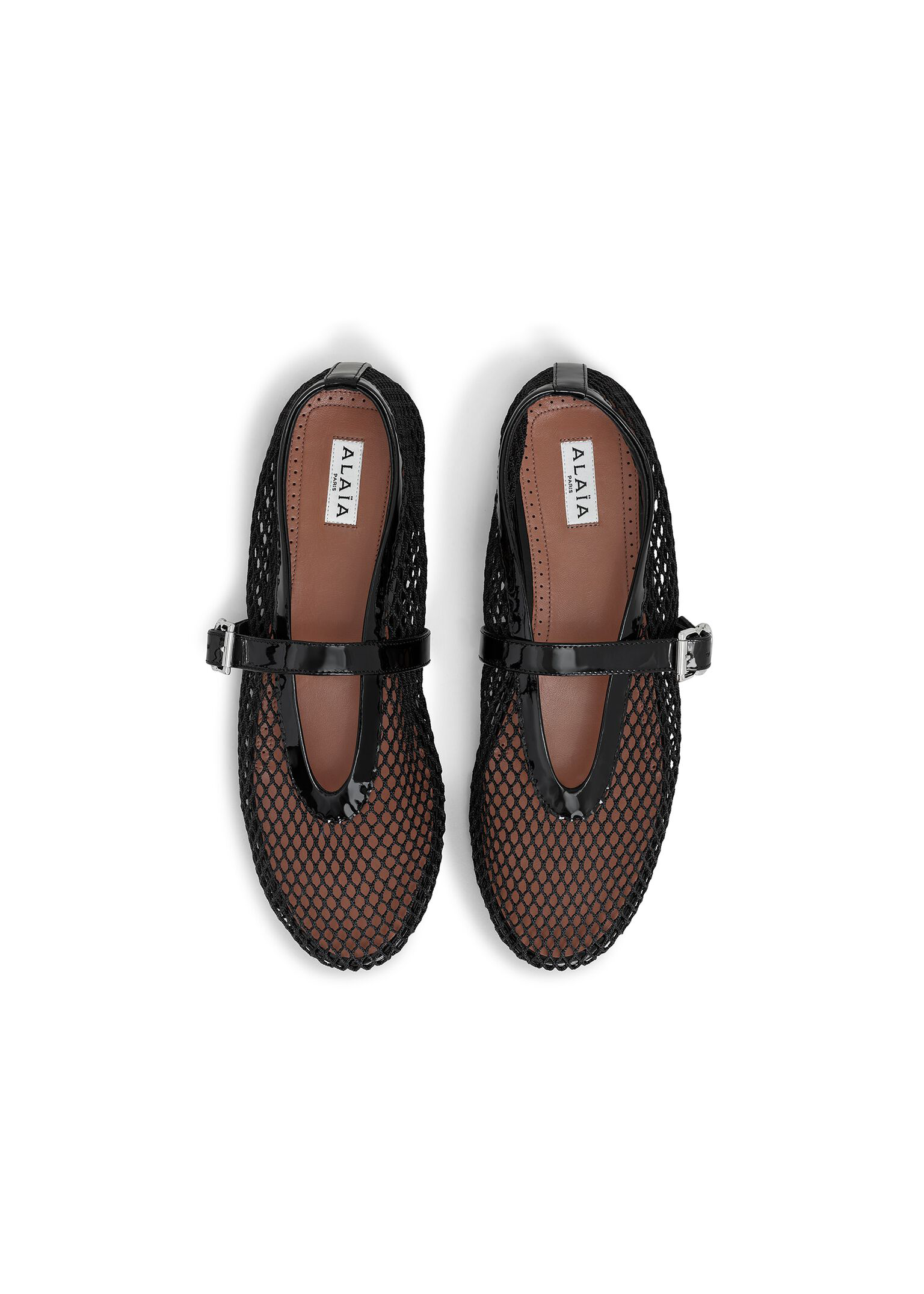 Ballerine in rete nere AA3A029TK007999 - NOIR ALAÏA