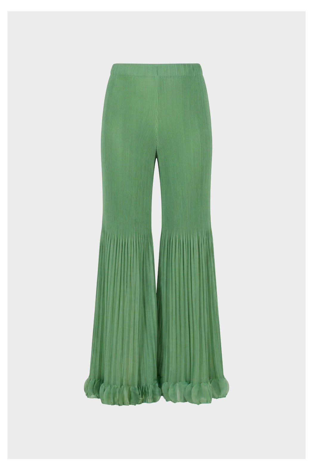 Amosa Pantalone Wide con Rouches Verde