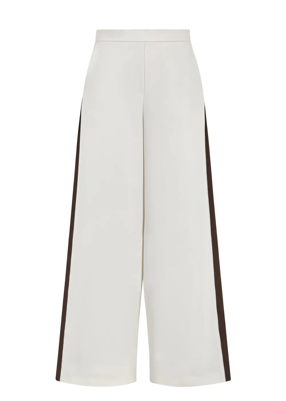 Parosh Pantalone Tuta Panty Panna con Banda Bicolore