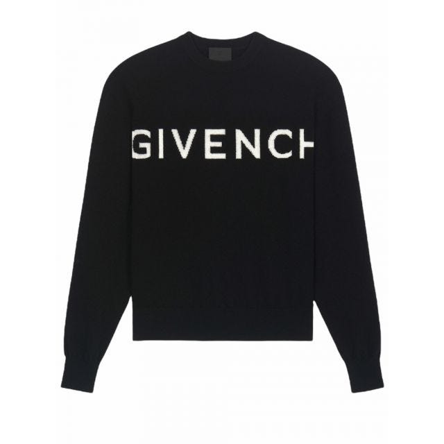 Maglione Givenchy 4G in cashmere nero
