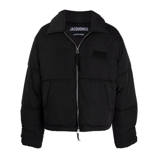 Black La doudoune Flocon zipped down jacket