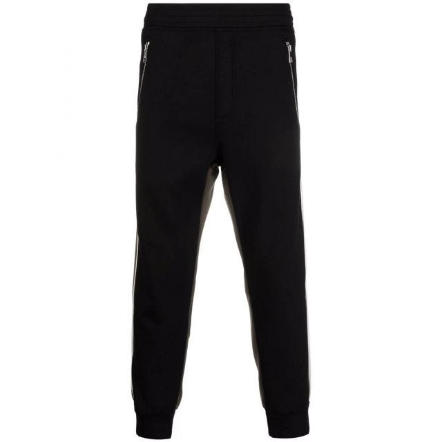 Sporty trousers in two-tone design