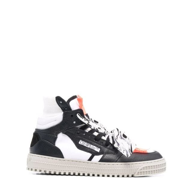 High-top black leather Off-Court 3.0 sneakers