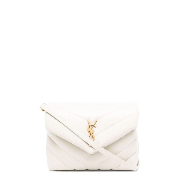 White Loulou toy bag in Y-quilted leather