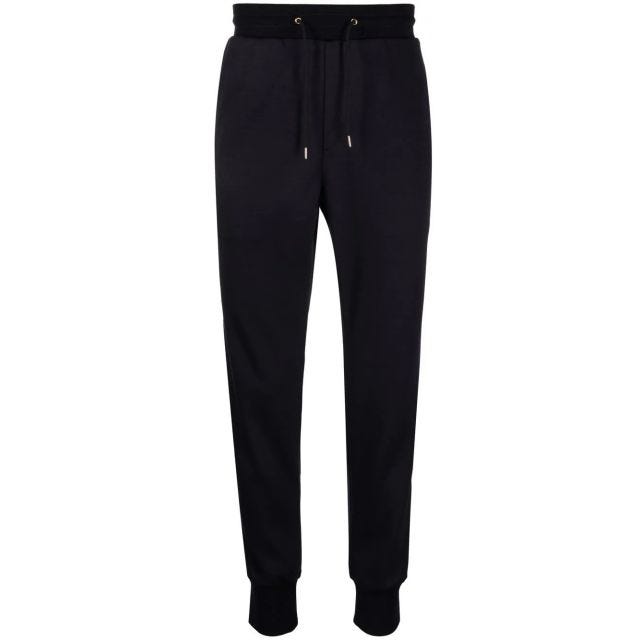 Black sport pants with side band