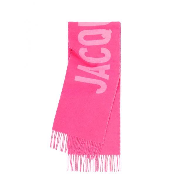 Pink L'écharpe Jacquemus scarf
