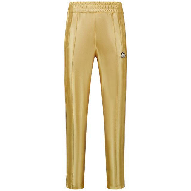 8 Moncler Palm Angels- Pantaloni tuta oro lucidi