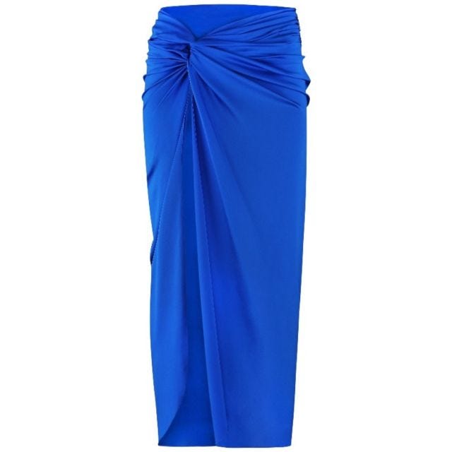 Blue Knot Midi Skirt