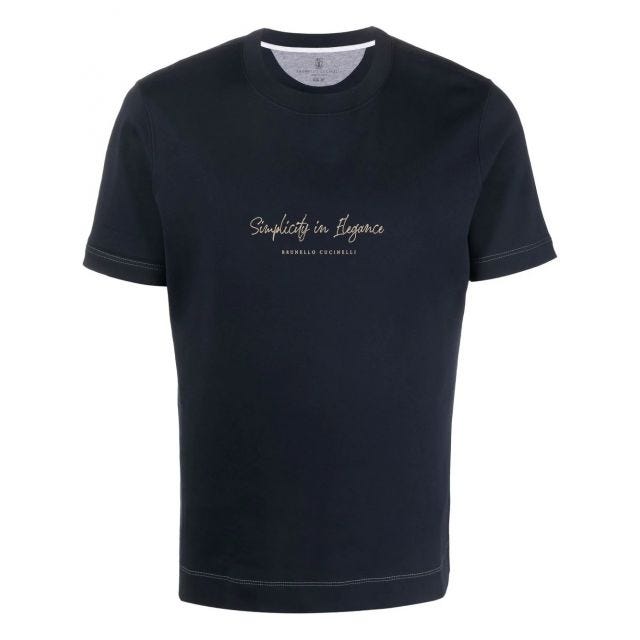 Blue Simplicity in Elegance T-shirt