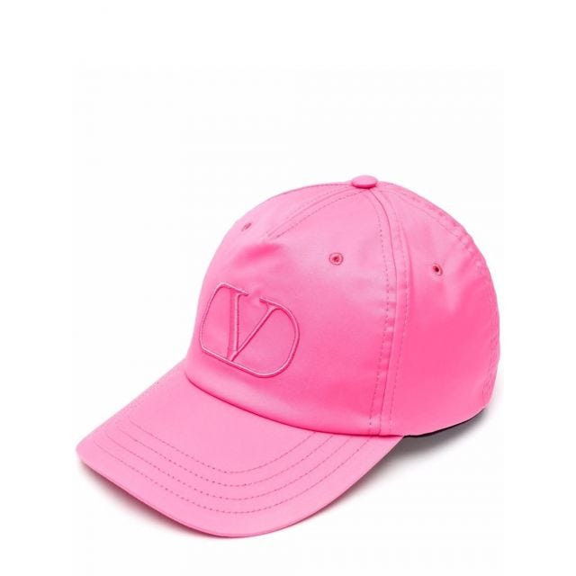 Cappello da baseball rosa con ricamo
