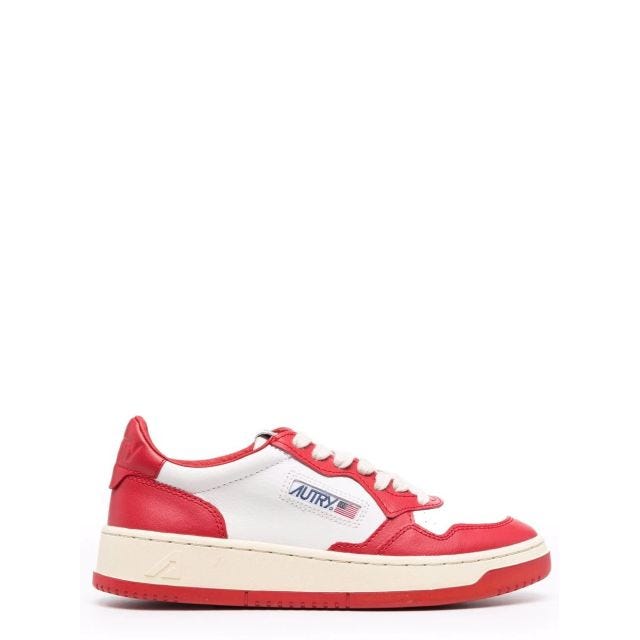 Sneakers bianche e rosse basse Medalist