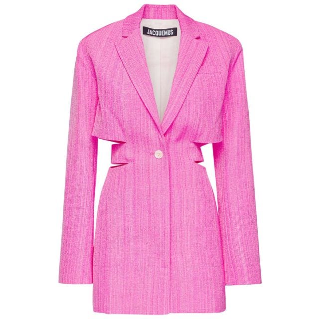 La robe Bari Blazer pink mini dress