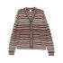 Multicolored striped cardigan