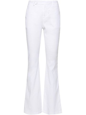Mid-rise bootcut trousers
