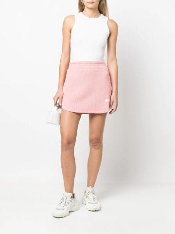 Maria pink honeycomb miniskirt