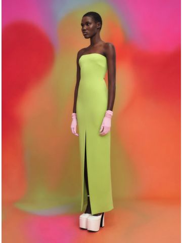 Green Bysha strapless maxi Dress