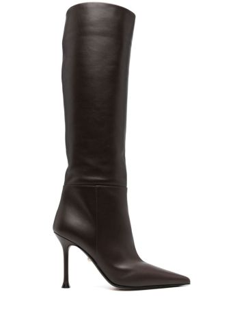 Brown knee-high boots