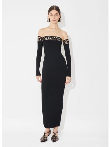 Vienne dress with bare shoulders