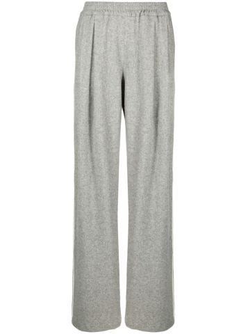 Pantaloni grigi con dettaglio a righe